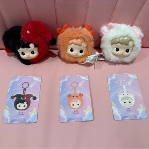 Authentic Pop Mart HACIPUPU Constellation Series Pendants: Aries, Cancer, Gemini